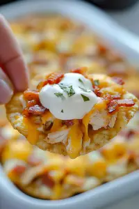 Chicken Bacon Ritz Cracker Nachos