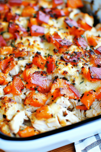 Chicken Bruschetta Casserole