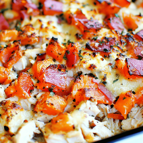 Chicken Bruschetta Casserole