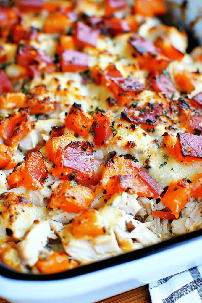 Chicken Bruschetta Casserole
