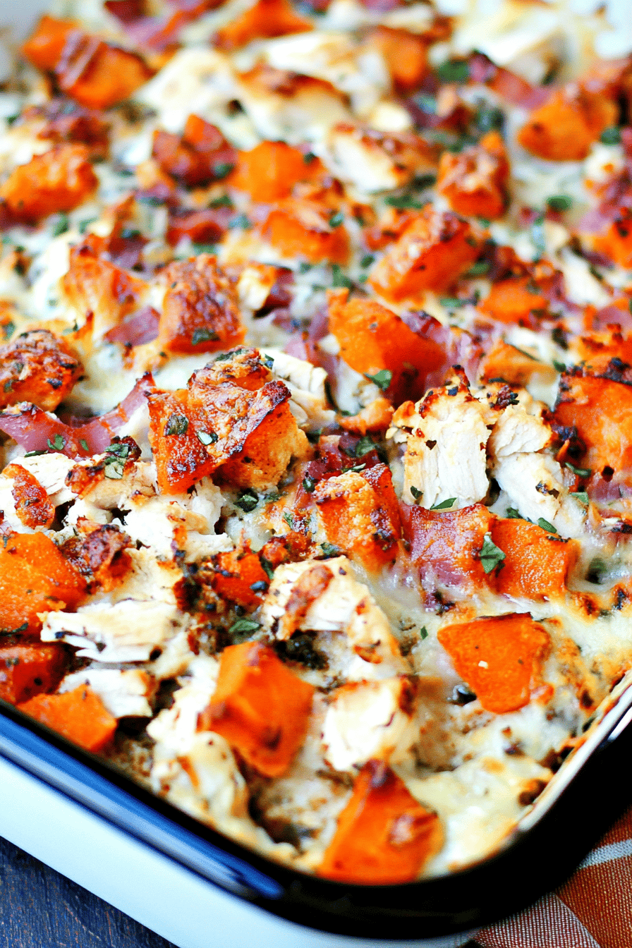 Chicken Bruschetta Casserole Final Dish Presentation