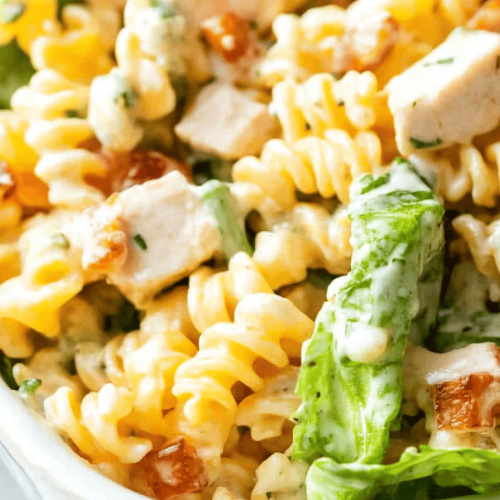 Chicken Caesar Pasta Salad Recipe