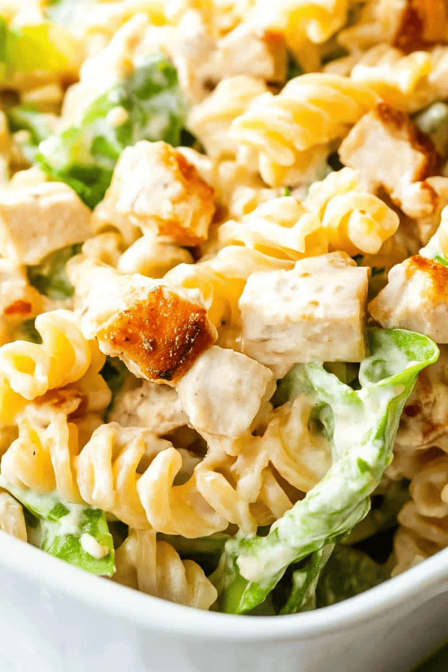 Chicken Caesar Pasta Salad Recipe ingredients