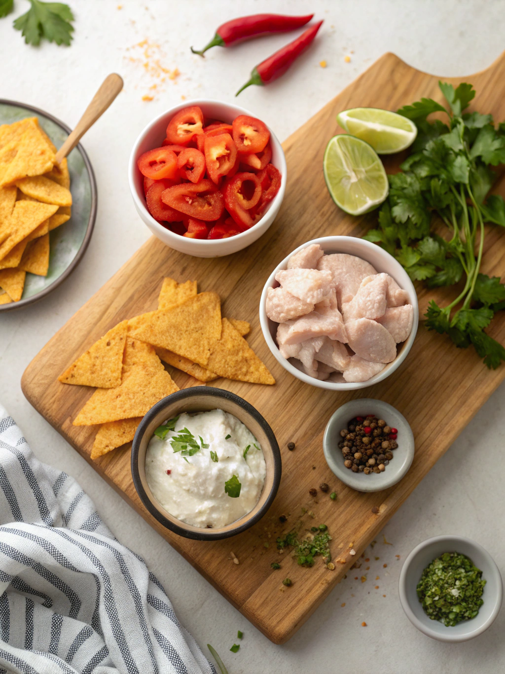 Chicken Fajita Chip Dip ingredients