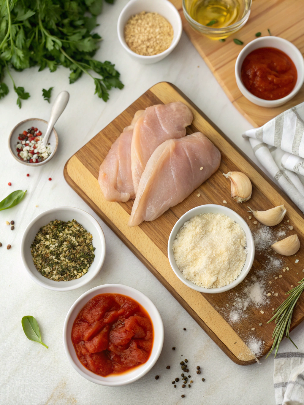 Chicken Parm Crescent Bake ingredients