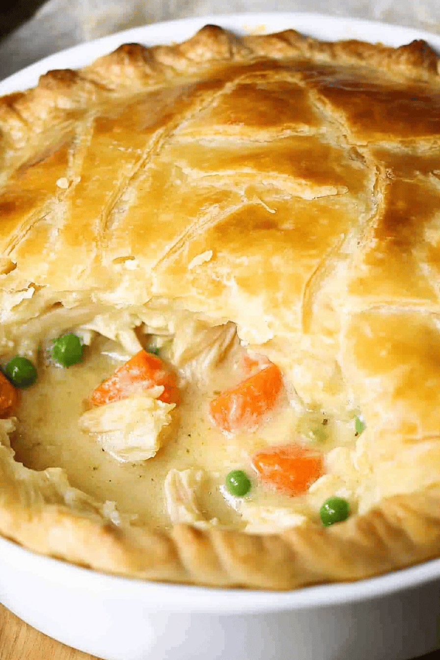 Chicken Pot Pie Bisquick Final Dish Presentation