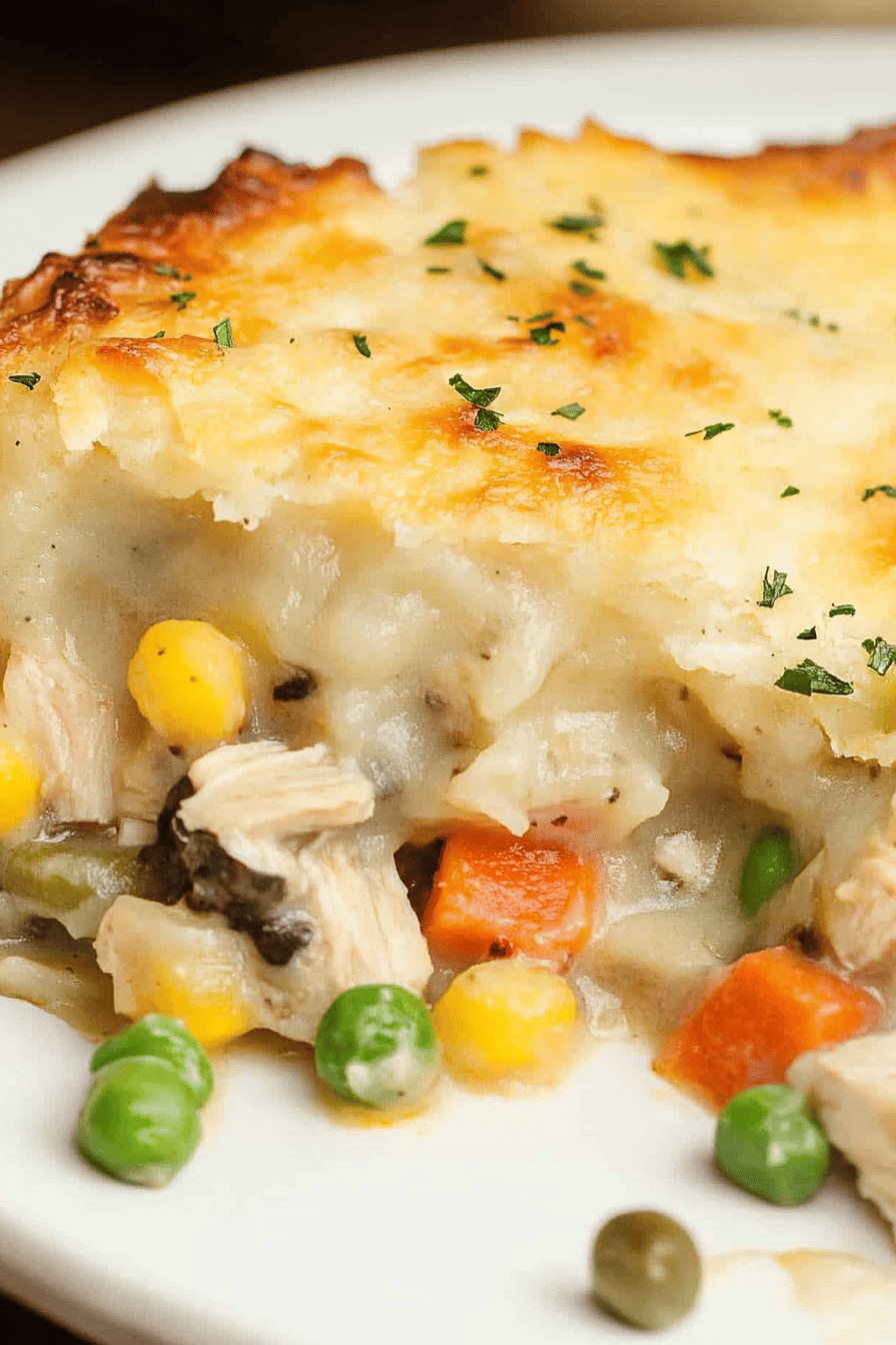 Chicken Shepherd's Pie ingredients