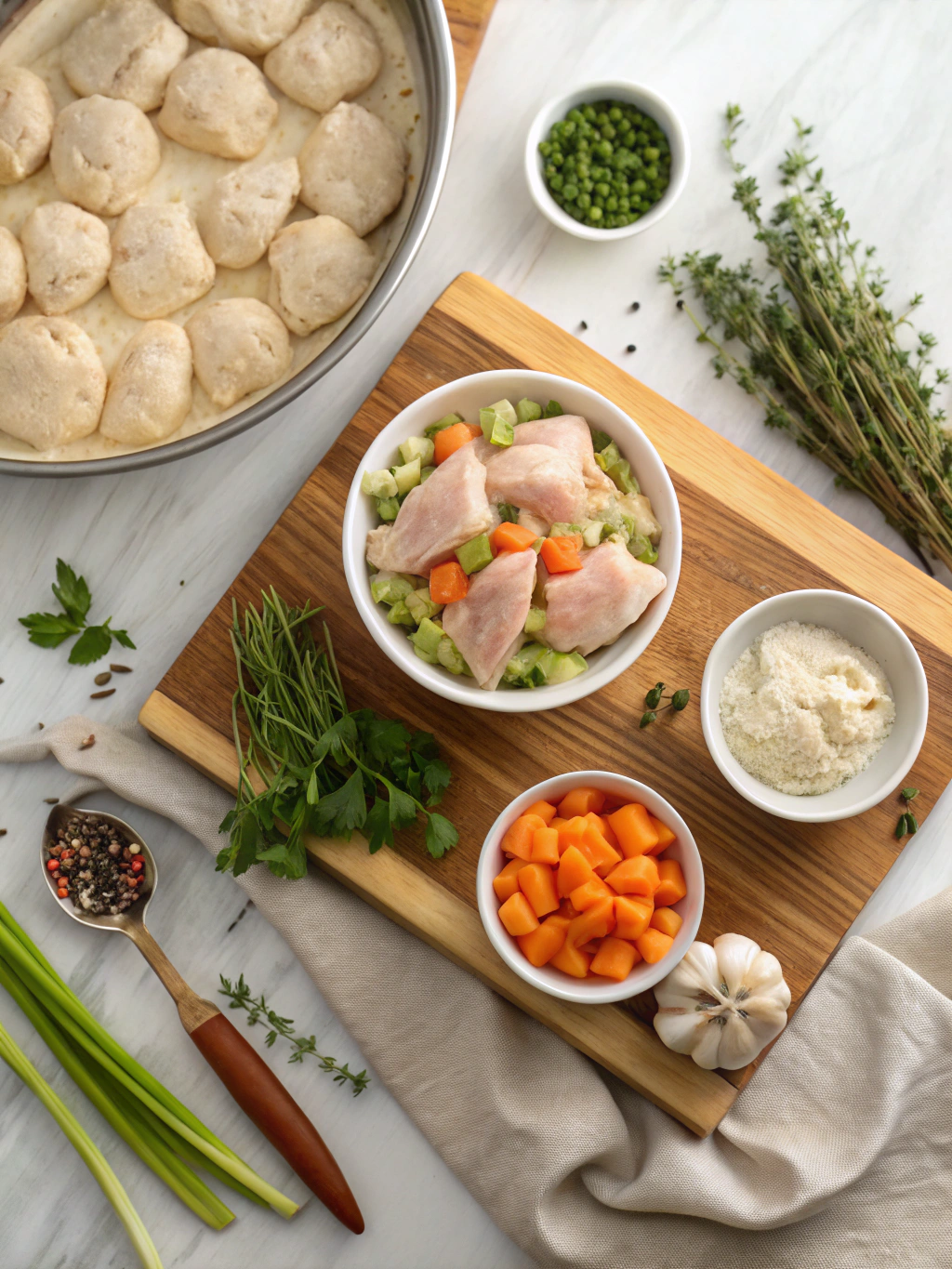 Chicken and Dumplings Casserole ingredients