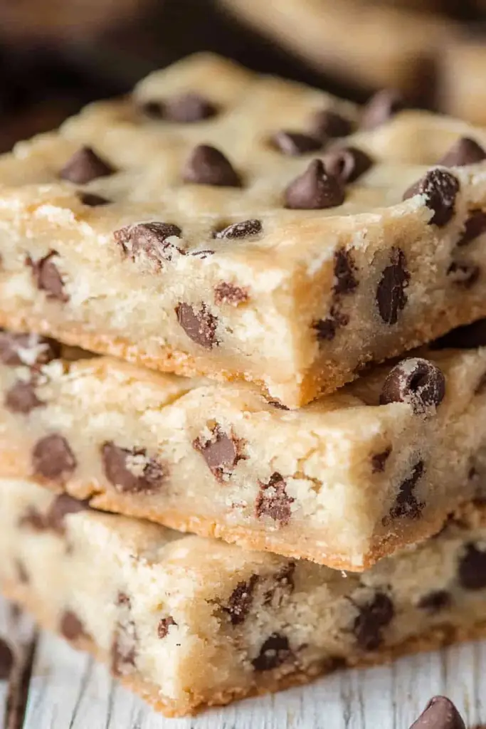 Chocolate Chip Shortbread Cookie Bars