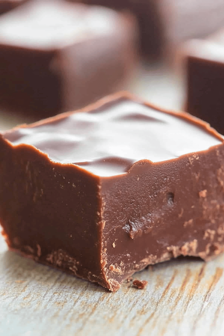 Chocolate Fudge Recipe Final Dish Presentation