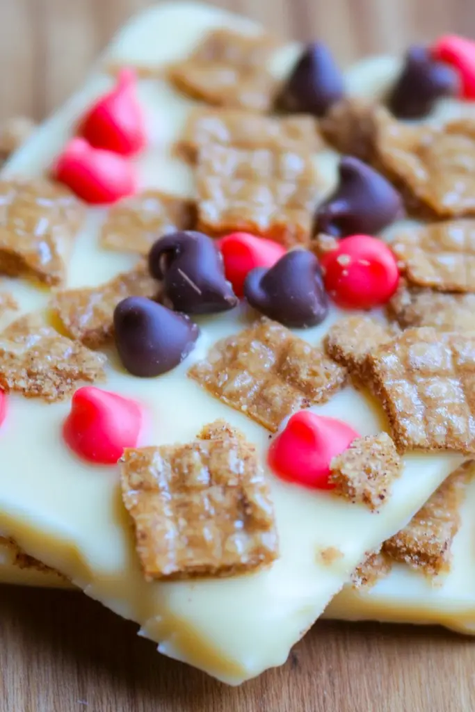 Cinnamon Toast Crunch White Chocolate Bark