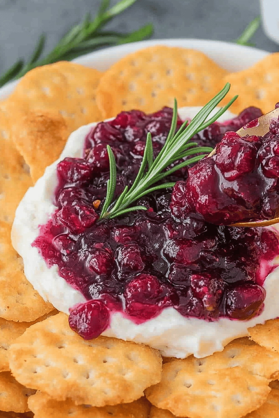 Cranberry Jalapeno Cream Cheese Dip ingredients