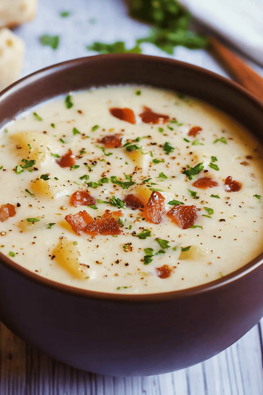 Cream Cheese Potato Bacon Soup ingredients