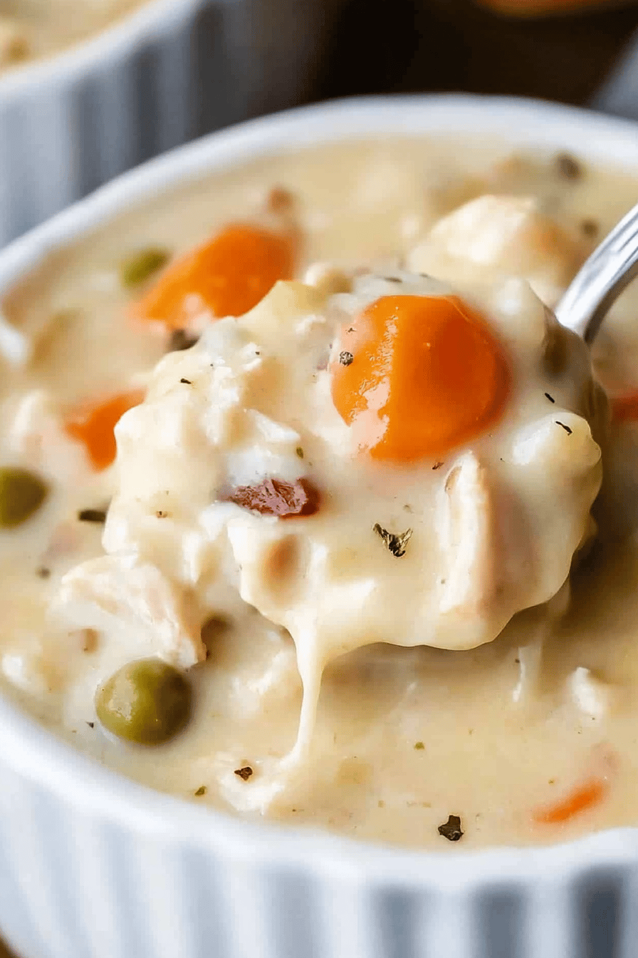 Creamy Turkey Soup Final Dish Presentation
