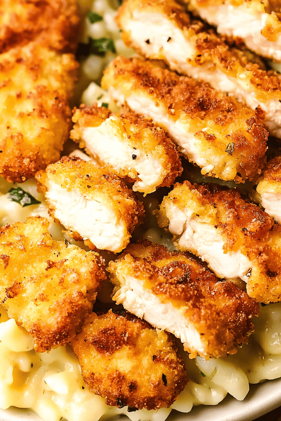 Crispy Chicken Fritta Recipe Final Dish Presentation