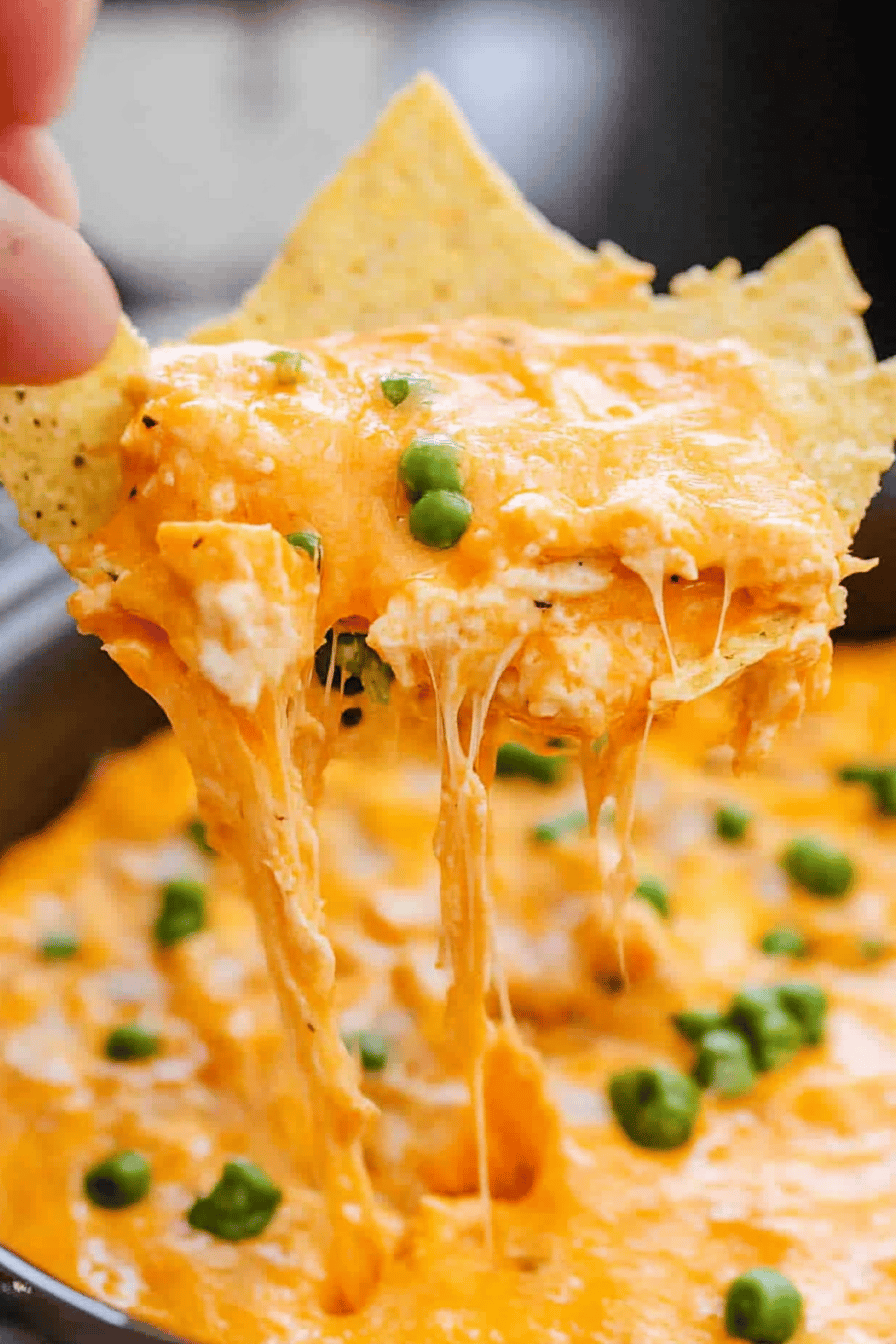 Crock Pot Buffalo Chicken Dip Recipe Final Dish Presentation