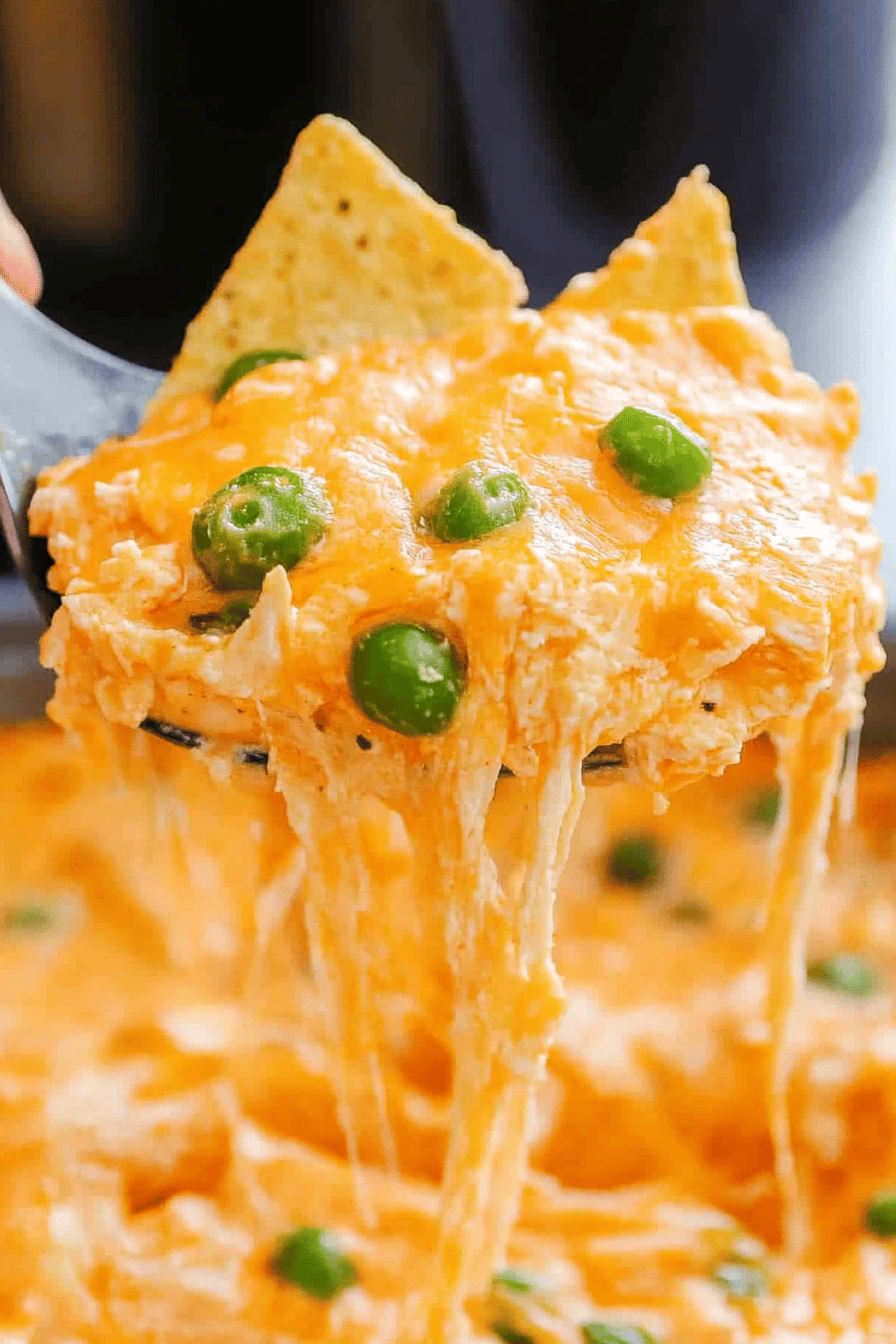 Crock Pot Buffalo Chicken Dip Recipe Final Dish Presentation