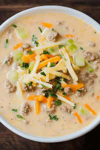 Crock-Pot Cheeseburger Soup