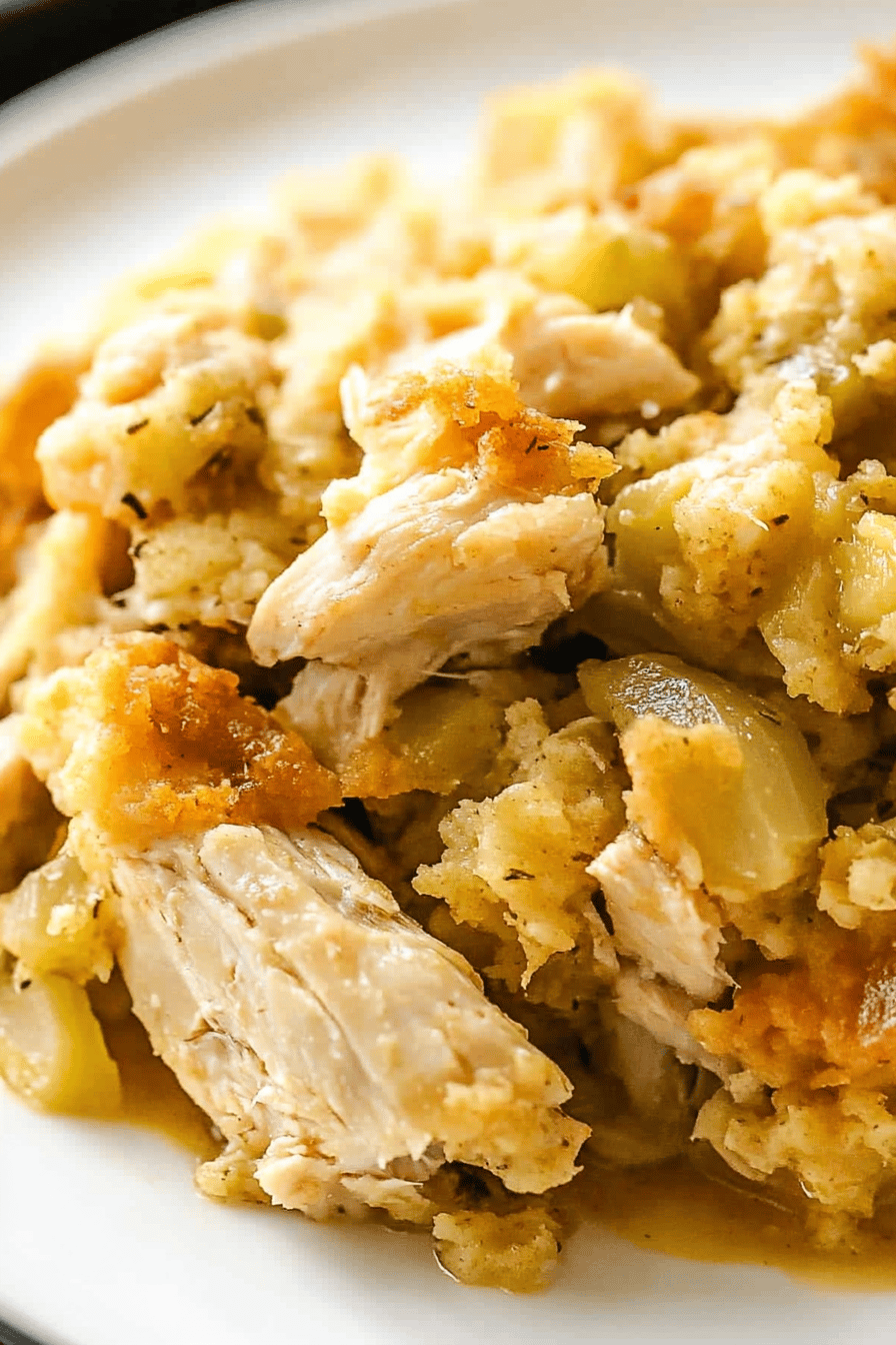 Crock Pot Chicken and Stuffing ingredients