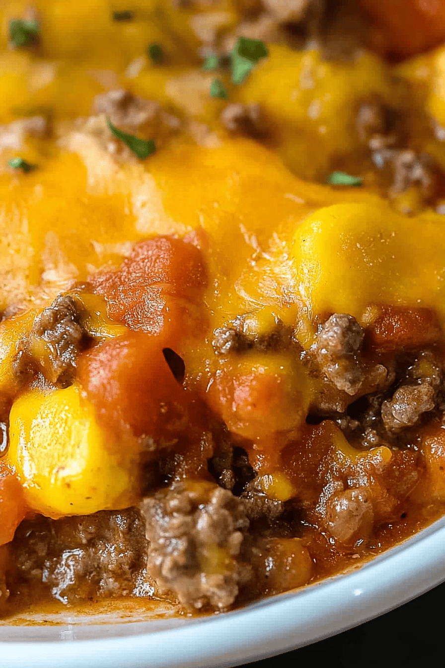 Crock Pot Cowboy Casserole ingredients