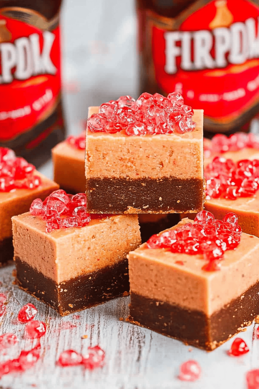 Fireball Fudge Recipe Final Dish Presentation