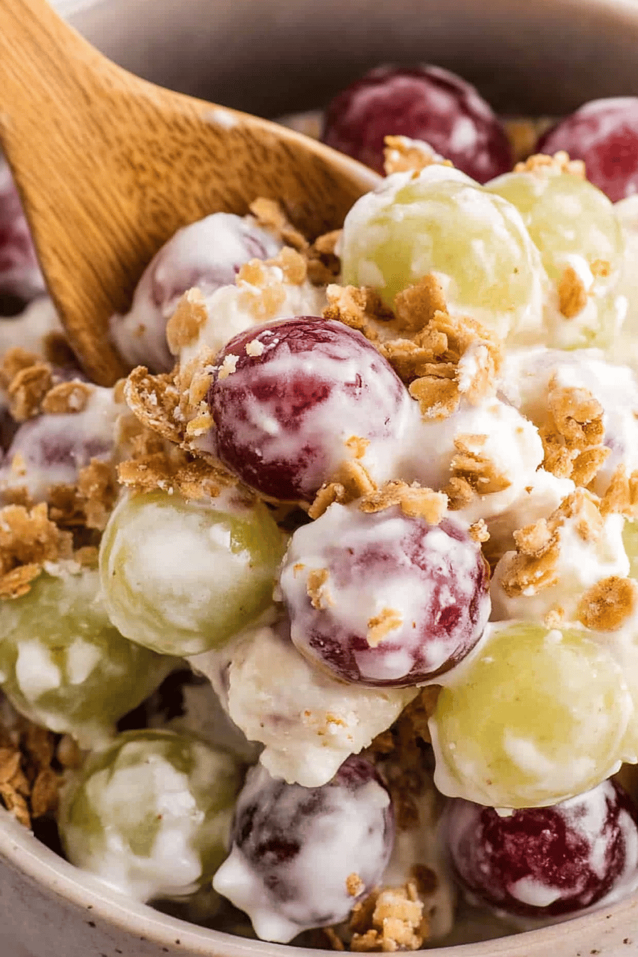 Grape Salad Recipe Final Dish Presentation