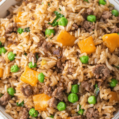 Ground Beef Fried Rice
