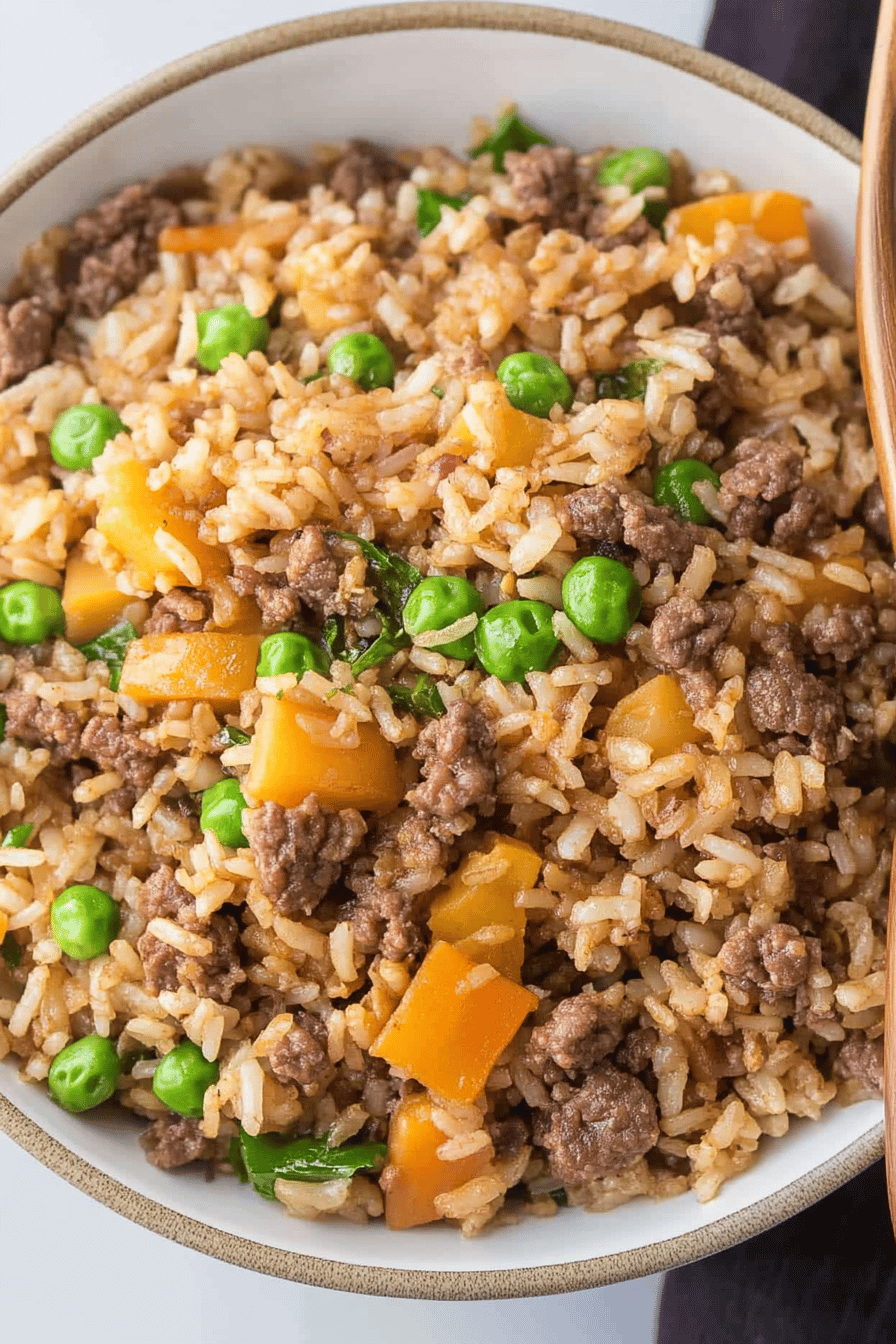 Ground Beef Fried Rice ingredients