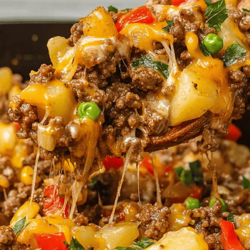 Ground Beef and Potatoes Skillet
