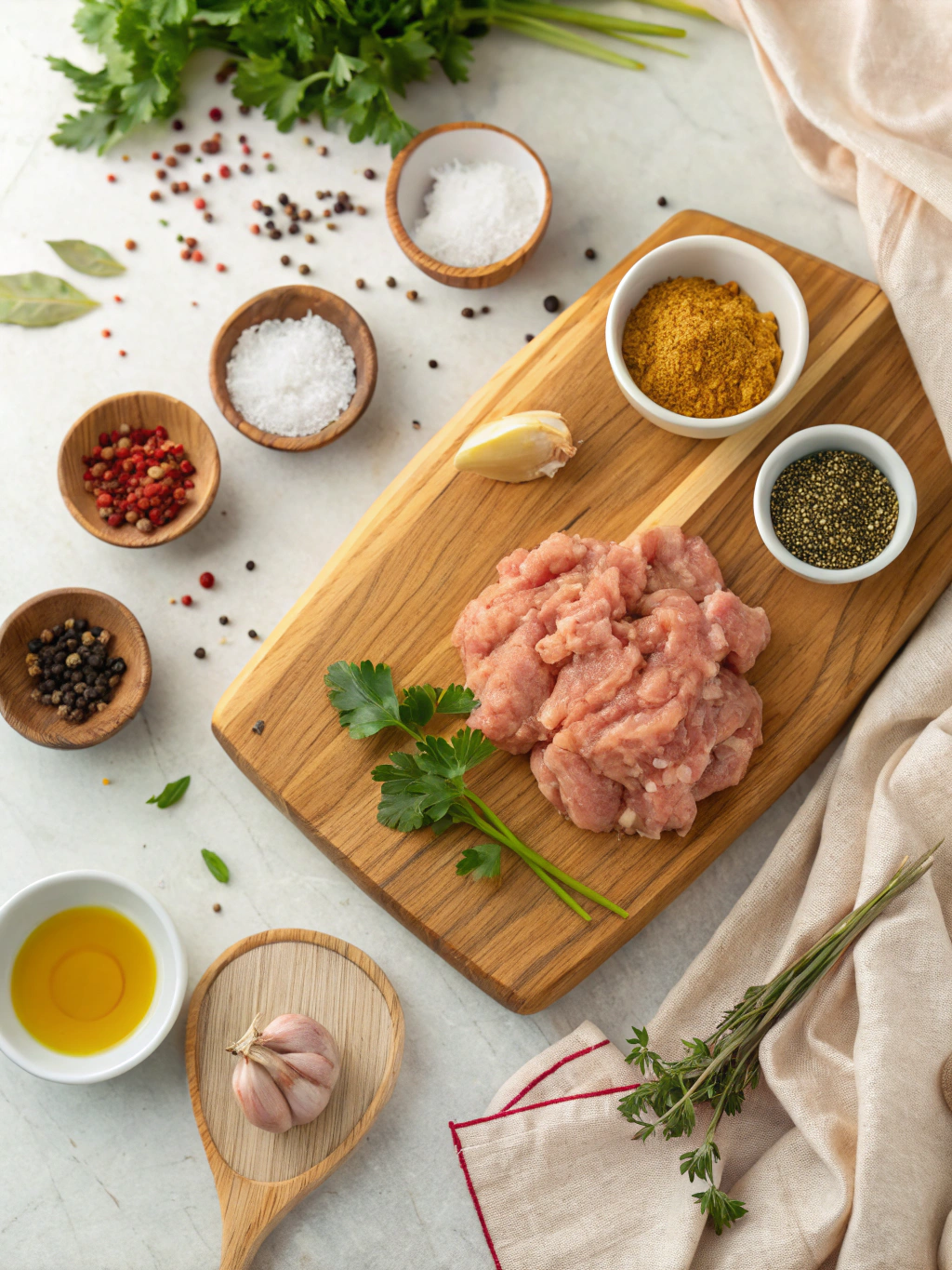 Ground Chicken Recipes ingredients