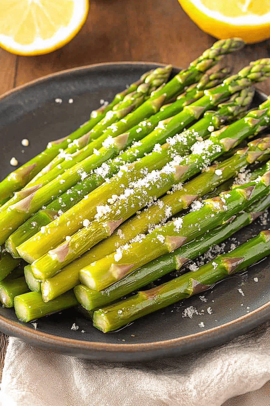 Instant Pot Asparagus Final Dish Presentation
