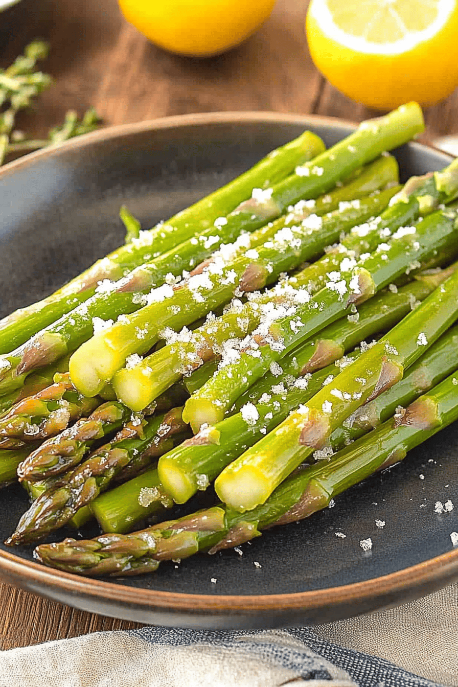 Instant Pot Asparagus Final Dish Presentation