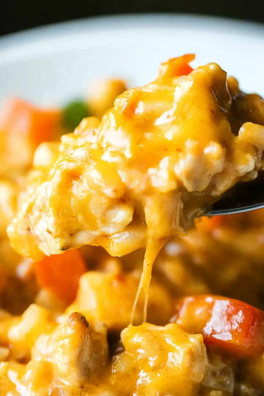 Instant Pot Cheesy Fajita Chicken Final Dish Presentation