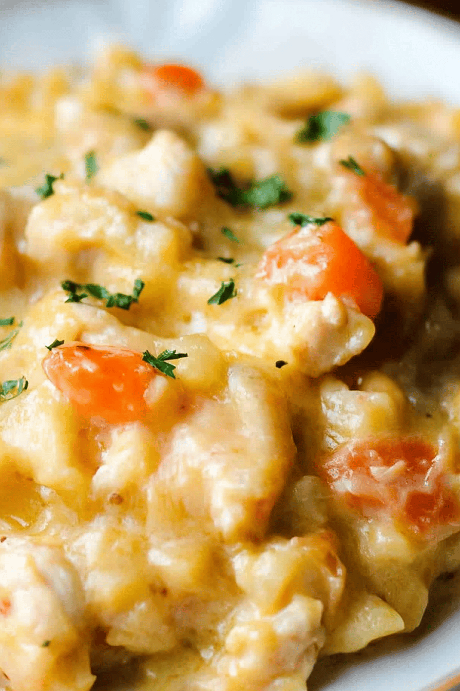 Instant Pot Chicken Casserole Final Dish Presentation
