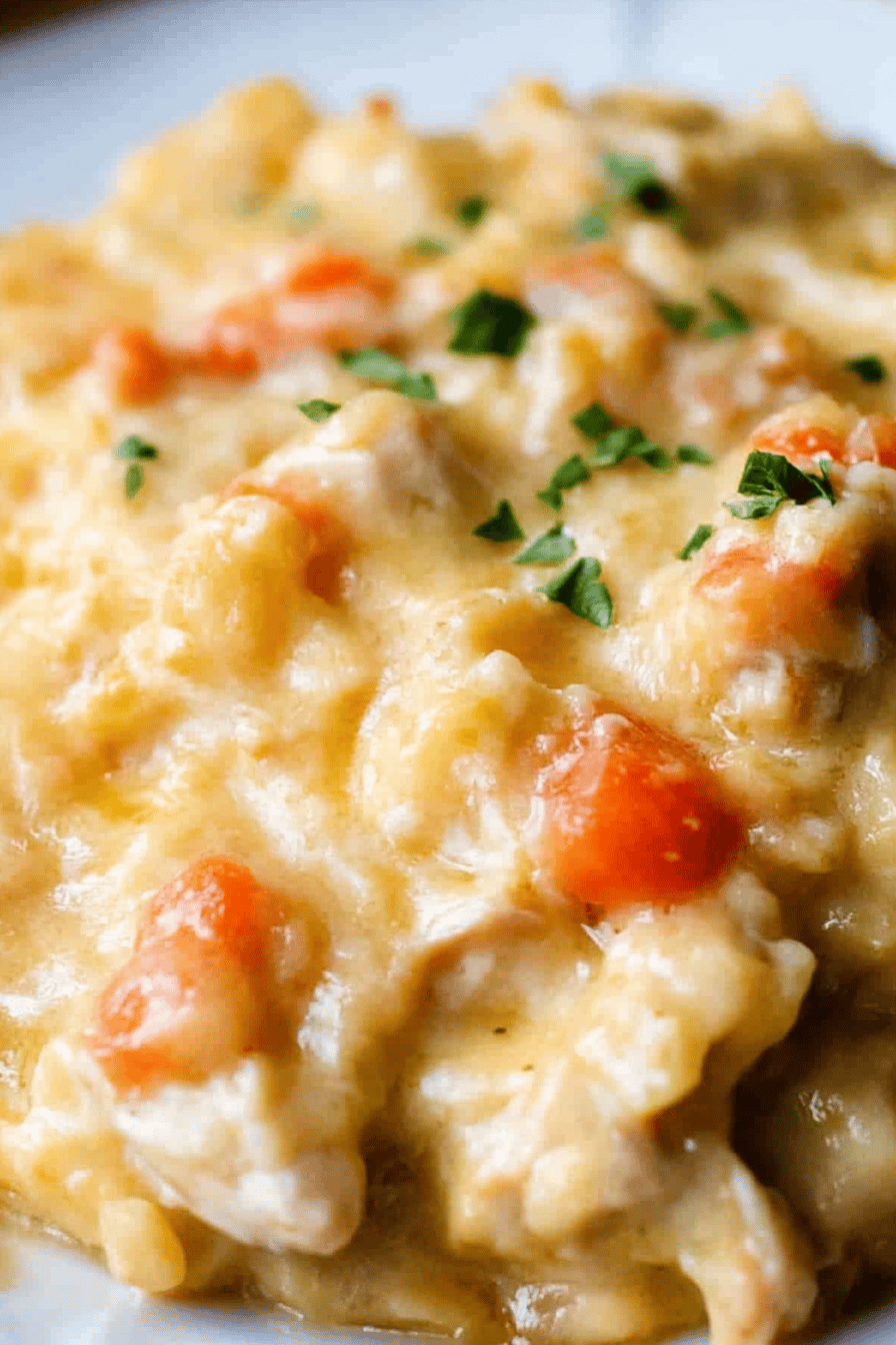 Instant Pot Chicken Casserole Final Dish Presentation