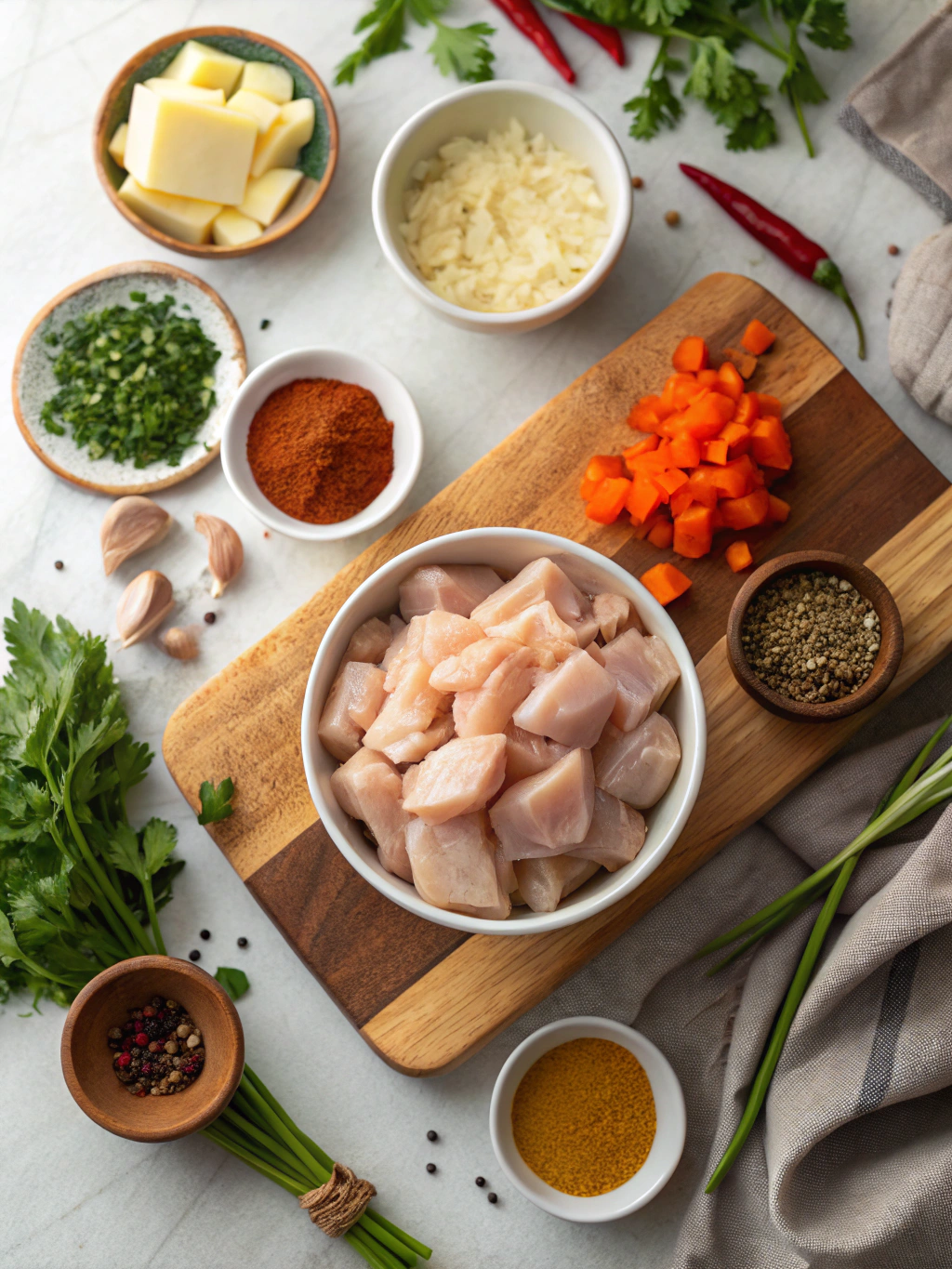 Instant Pot Chicken Casserole ingredients