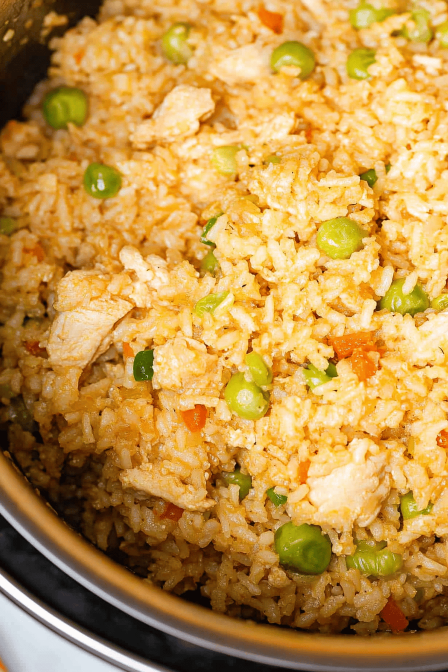 Instant Pot Chicken Fried Rice ingredients