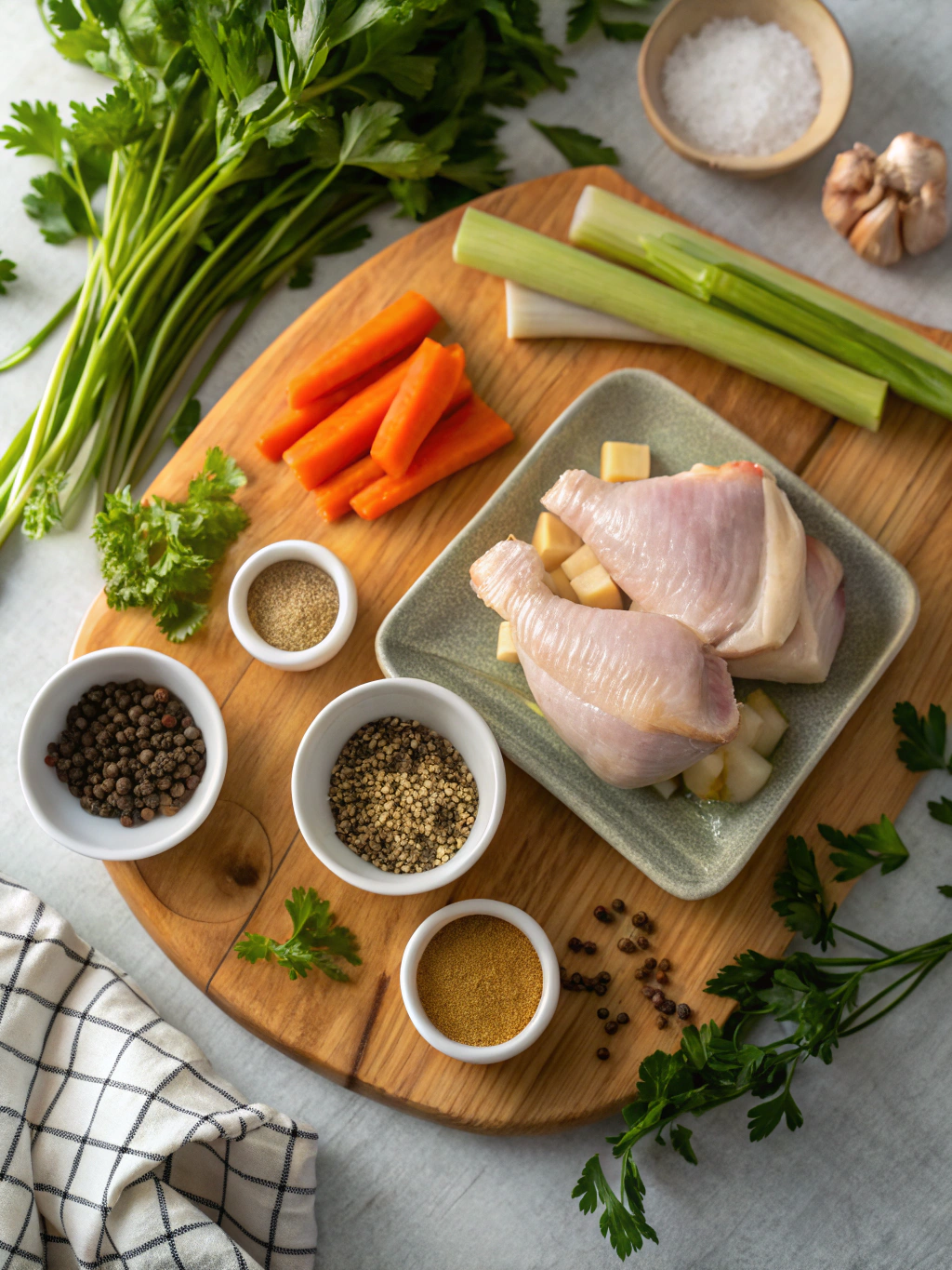 Instant Pot Chicken Soup ingredients