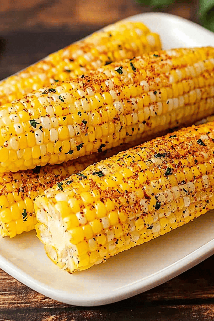 Instant Pot Corn on the Cob Final Dish Presentation