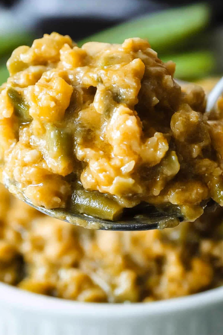 Instant Pot Green Bean Casserole Final Dish Presentation
