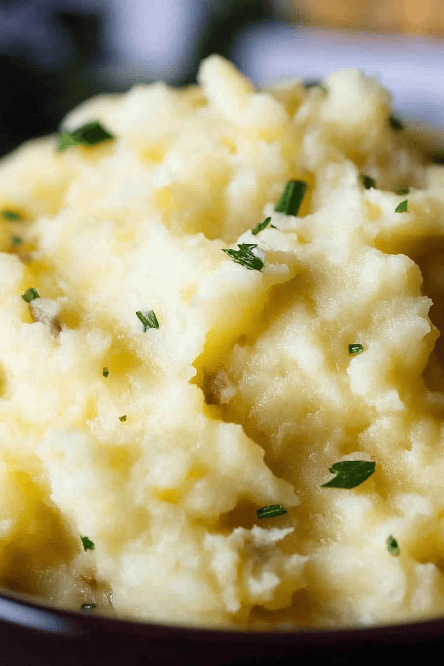 Instant Pot Mashed Potatoes Final Dish Presentation