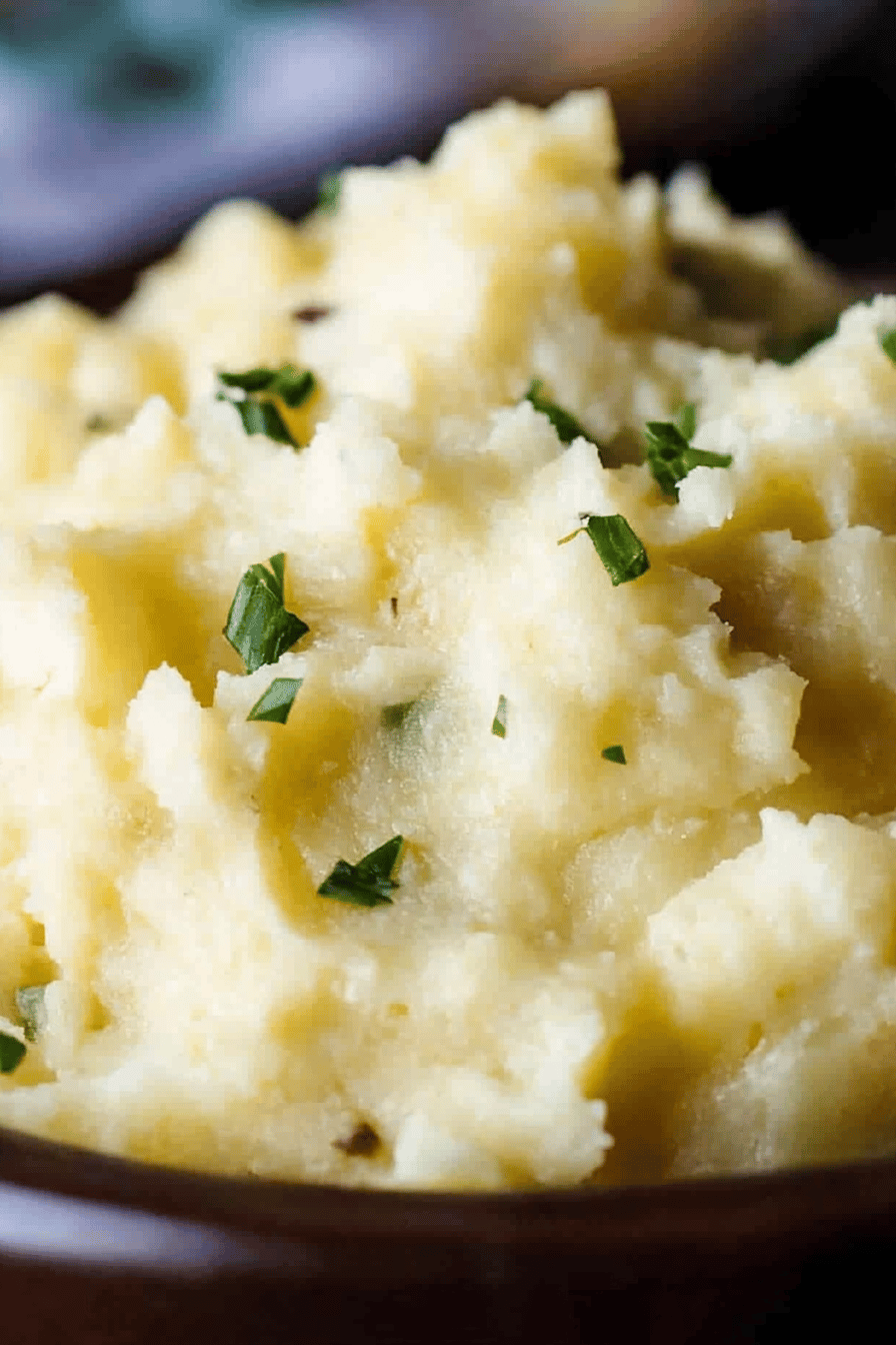 Instant Pot Mashed Potatoes Final Dish Presentation
