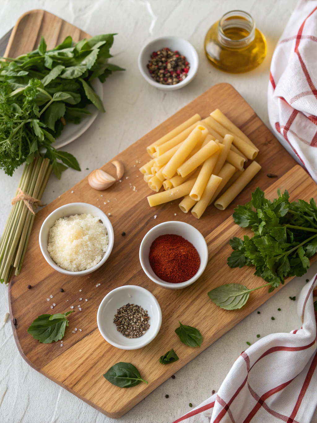 Instant Pot Ziti ingredients