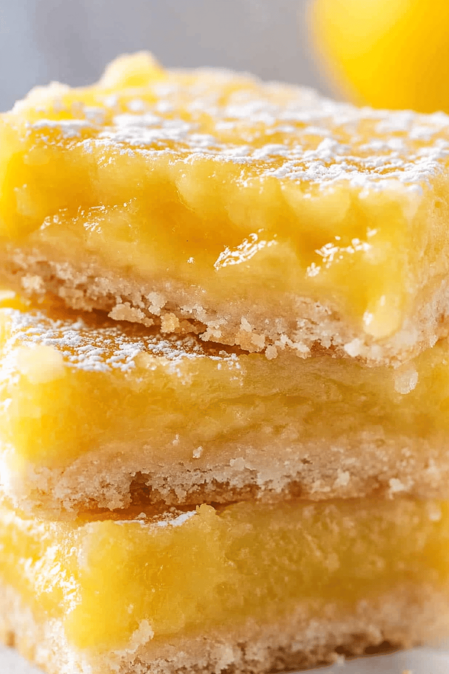 Lemon Bars Recipe ingredients
