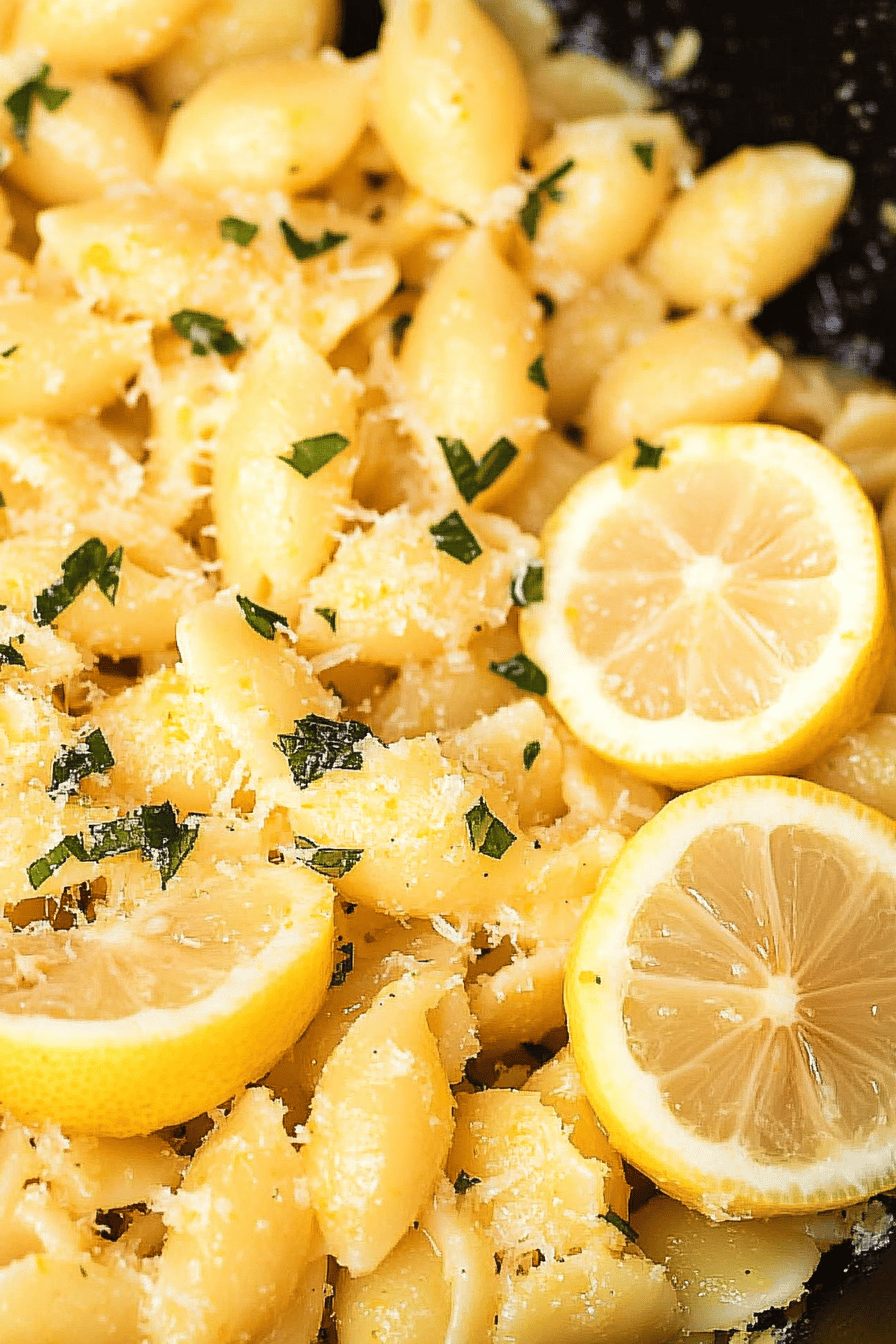 Lemon Garlic Pasta ingredients