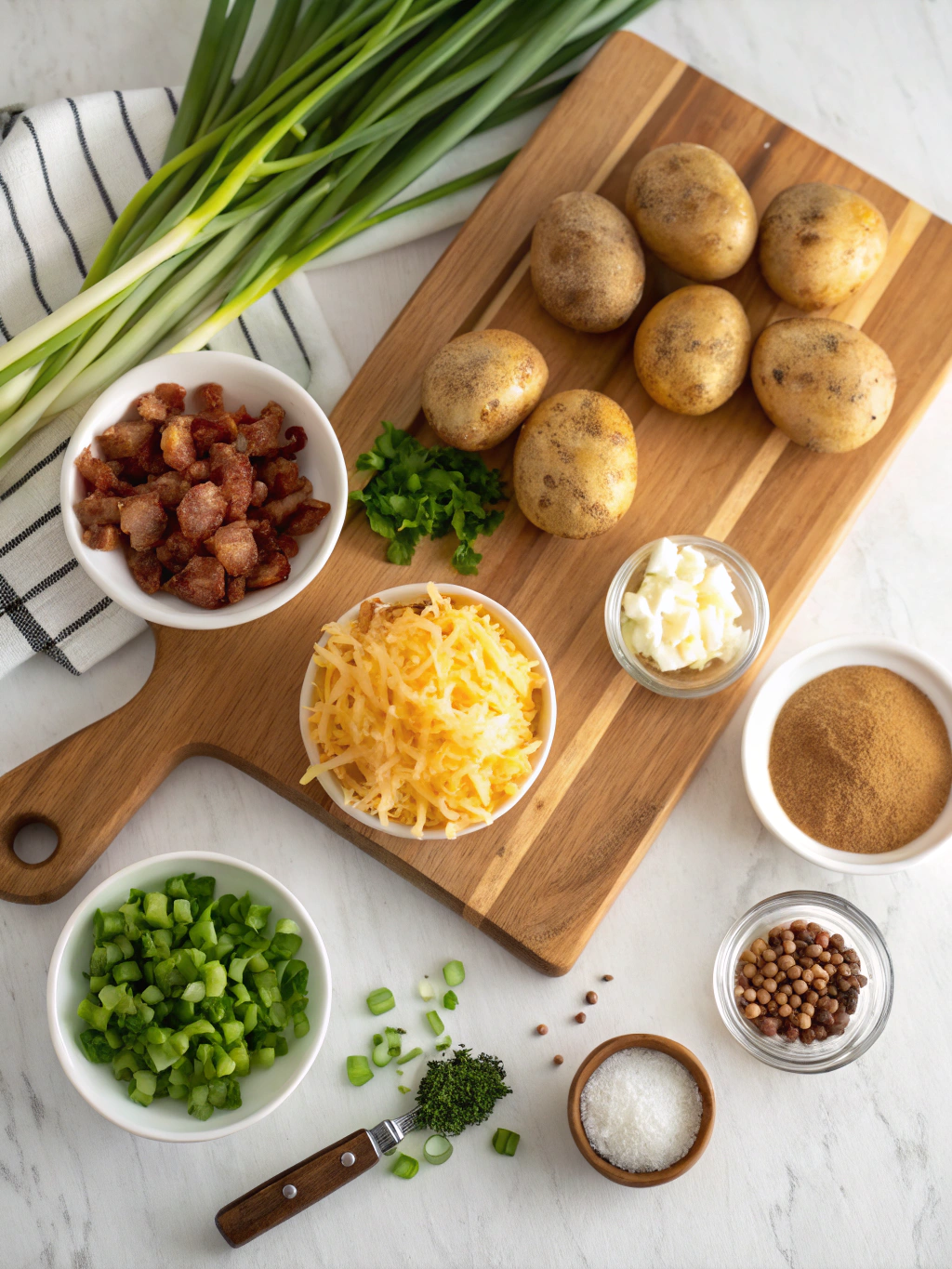 Loaded Mashed Potato Casserole ingredients