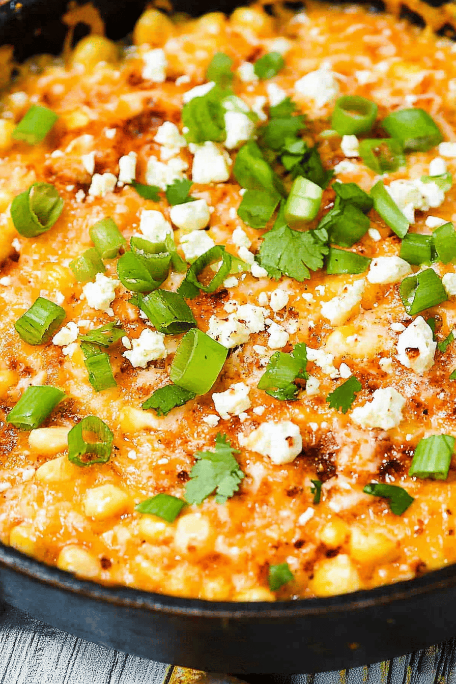 Mexican Street Corn Dip Final Dish Presentation