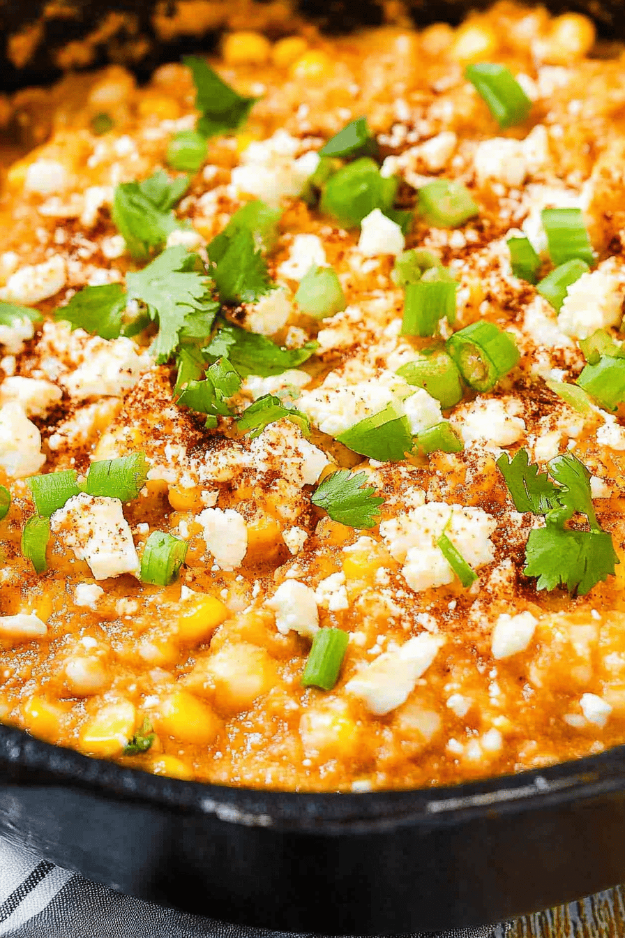 Mexican Street Corn Dip Final Dish Presentation
