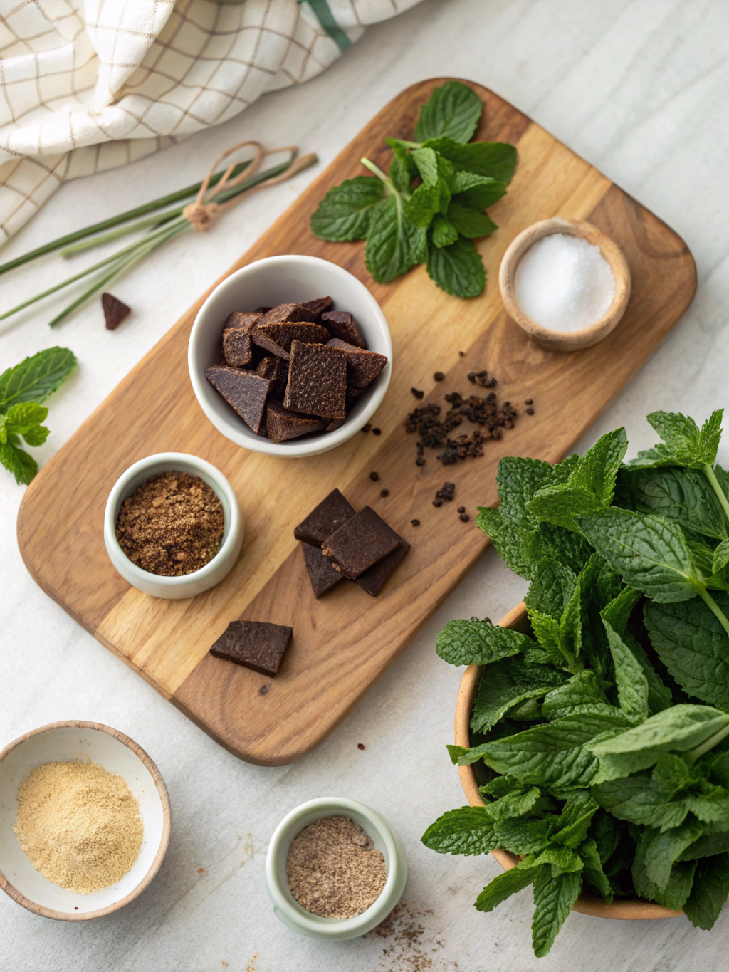 Mint Chocolate Sugar Cookies ingredients