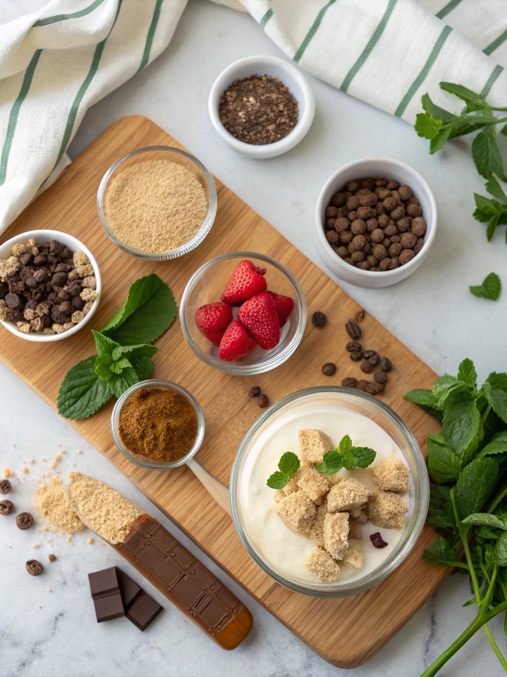 Monster Cookie Pudding Parfaits ingredients